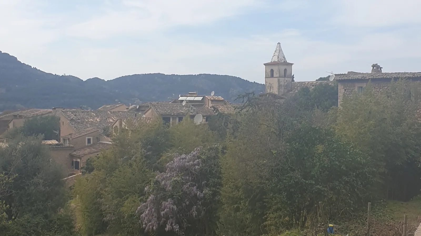 View over the small village of Biniaraix in the Sóller valley